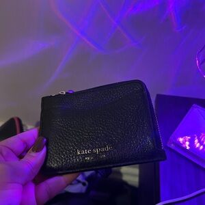 Kate Spade Black Textured Wallet